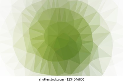 Light Green vector abstract polygonal texture. A completely new color illustration in a vague style. The polygonal design can be used for your web site.