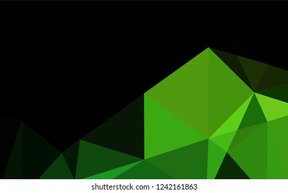Light Green vector abstract polygonal texture. A vague abstract illustration with gradient. The textured pattern can be used for background.