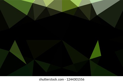Light Green vector abstract polygonal layout. A sample with polygonal shapes. The polygonal design can be used for your web site.