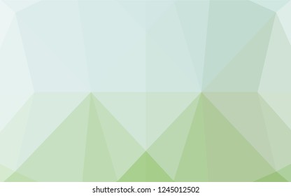 Light Green vector abstract polygonal texture. An elegant bright illustration with gradient. The polygonal design can be used for your web site.