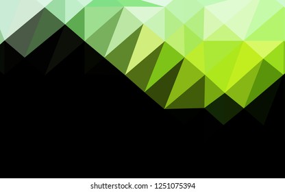 Light Green vector abstract polygonal layout. Modern geometrical abstract illustration with gradient. Brand new design for your business.