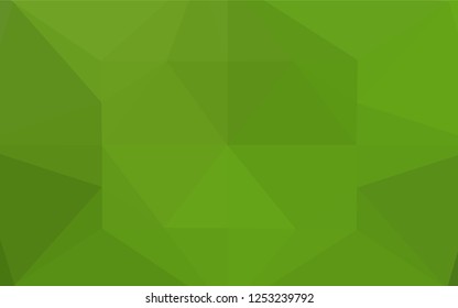 Light Green vector abstract polygonal cover. Glitter abstract illustration with an elegant design. A completely new template for your business design.