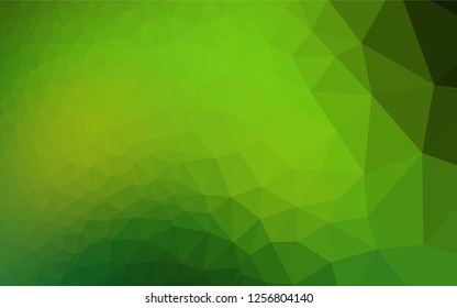 Light Green vector abstract polygonal layout. Glitter abstract illustration with an elegant design. The completely new template can be used for your brand book.