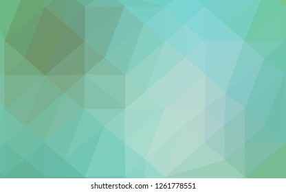 Light Green vector abstract polygonal texture. Creative illustration in halftone style with gradient. Template for a cell phone background.