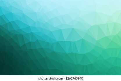 Light Green vector abstract polygonal texture. Modern geometrical abstract illustration with gradient. The textured pattern can be used for background.