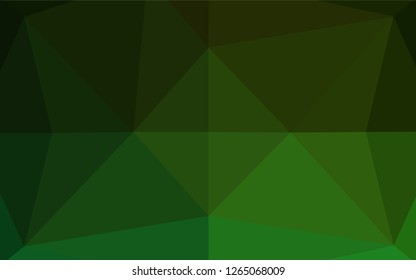 Light Green vector abstract polygonal texture. Glitter abstract illustration with an elegant design. A completely new template for your business design.