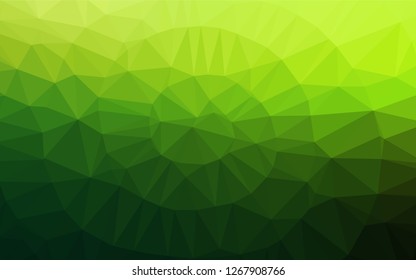 Light Green vector abstract polygonal texture. A completely new color illustration in a vague style. A new texture for your design.