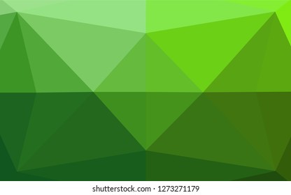 Light Green vector abstract polygonal cover. Colorful abstract illustration with gradient. A new texture for your design.