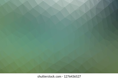 Light Green vector abstract polygonal layout. Geometric illustration in Origami style with gradient. Elegant pattern for a brand book.
