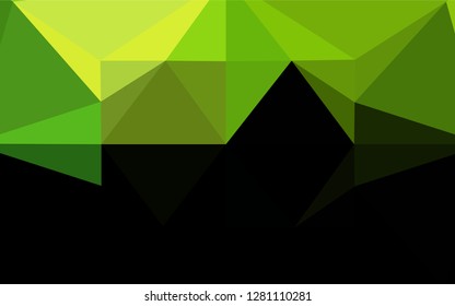 Light Green vector abstract polygonal layout. Brand new colored illustration in blurry style with gradient. A completely new template for your business design.