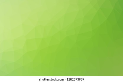 Light Green vector abstract polygonal texture. Geometric illustration in Origami style with gradient. Elegant pattern for a brand book.