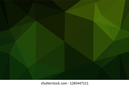 Light Green vector abstract polygonal texture. Colorful abstract illustration with gradient. The textured pattern can be used for background.