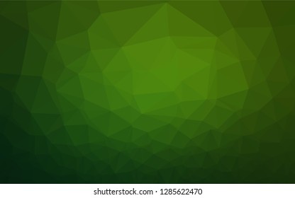 Light Green vector abstract polygonal cover. Shining colored illustration in a Brand new style. The template can be used as a background for cell phones.