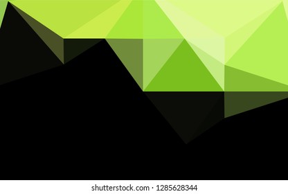 Light Green vector abstract polygonal cover. Shining colored illustration in a Brand new style. The polygonal design can be used for your web site.