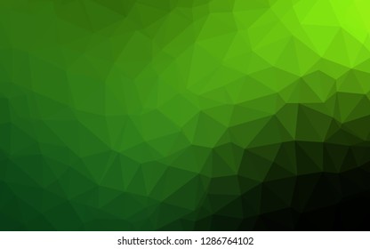 Light Green vector abstract polygonal texture. Modern geometrical abstract illustration with gradient. Textured pattern for background.