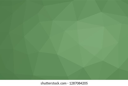 Light Green vector abstract polygonal texture. A vague abstract illustration with gradient. A new texture for your design.