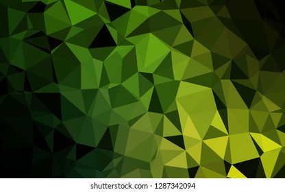 Light Green vector abstract polygonal texture. A sample with polygonal shapes. Template for your brand book.