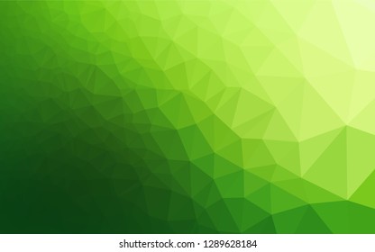 Light Green vector abstract polygonal cover. An elegant bright illustration with gradient. Brand new style for your business design.