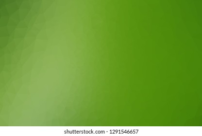 Light Green vector abstract polygonal layout. Colorful abstract illustration with gradient. New texture for your design.