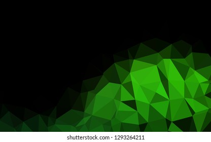 Light Green vector abstract polygonal cover. An elegant bright illustration with gradient. Completely new design for your business.
