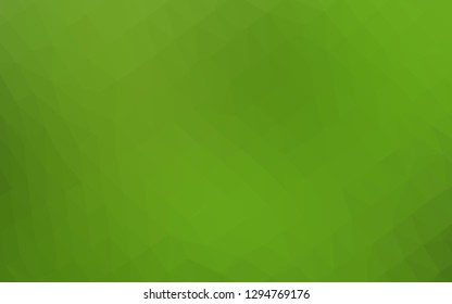 Light Green vector abstract polygonal texture. Colorful abstract illustration with gradient. Textured pattern for background.