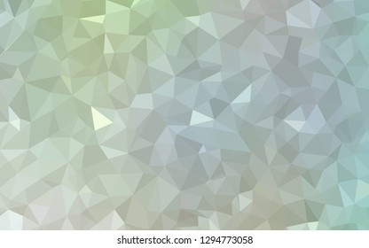 Light Green vector abstract polygonal pattern. Creative illustration in halftone style with triangles. Textured pattern for your backgrounds.