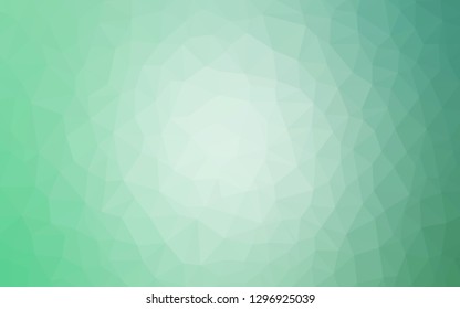 Light Green vector abstract polygonal background. Modern abstract illustration with triangles. New template for your brand book.