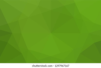 Light Green vector abstract polygonal texture. Shining colored illustration in a Brand new style. The template can be used as a background for cell phones.