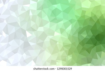 Light Green vector abstract polygonal template. A sample with polygonal shapes. Brand new style for your business design.