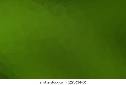 Light Green vector abstract polygonal texture. Modern geometrical abstract illustration with gradient. Triangular pattern for your business design.