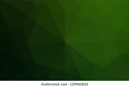 Light Green vector abstract polygonal texture. Glitter abstract illustration with an elegant design. The textured pattern can be used for background.
