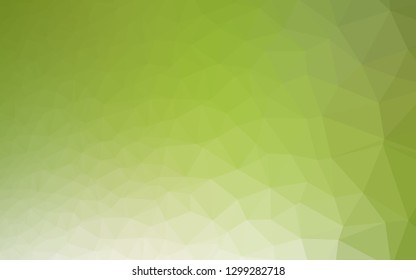 Light Green vector abstract polygonal cover. Colorful abstract illustration with gradient. Completely new design for your business.