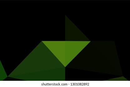 Light Green vector abstract polygonal texture. Brand new colored illustration in blurry style with gradient. A completely new design for your business.