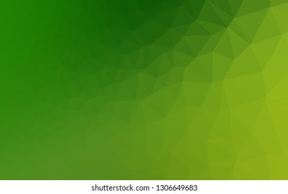 Light Green vector abstract polygonal layout. Creative illustration in halftone style with gradient. Polygonal design for your web site.