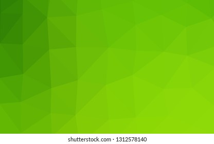Light Green vector abstract polygonal cover. Brand new colorful illustration in with gradient. Elegant pattern for a brand book.