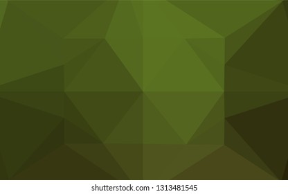 Light Green vector abstract polygonal texture. A sample with polygonal shapes. Triangular pattern for your business design.