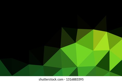 Light Green vector abstract polygonal layout. A sample with polygonal shapes. Template for your brand book.