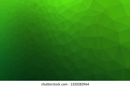Light Green vector abstract polygonal cover. A vague abstract illustration with gradient. Brand new design for your business.