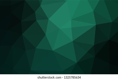 Light Green vector abstract polygonal cover. Colorful abstract illustration with gradient. The textured pattern can be used for background.