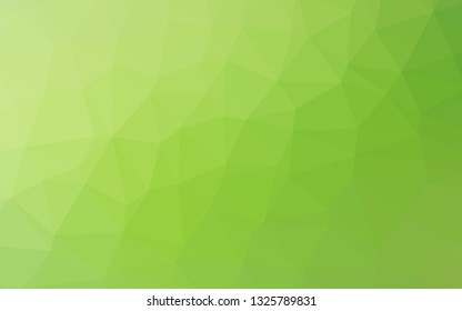 Light Green vector abstract polygonal layout. A vague abstract illustration with gradient. Completely new template for your business design.