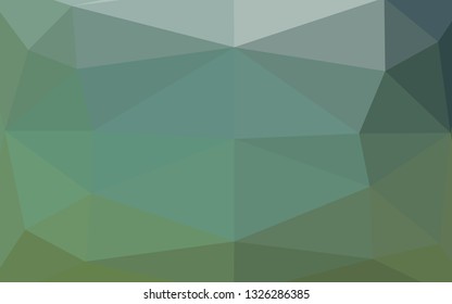 Light Green vector abstract polygonal texture. Geometric illustration in Origami style with gradient. Elegant pattern for a brand book.