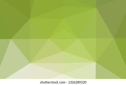 Light Green vector abstract polygonal texture. Glitter abstract illustration with an elegant design. Brand new style for your business design.