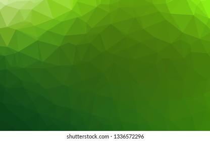 Light Green vector abstract polygonal layout. An elegant bright illustration with gradient. New texture for your design.