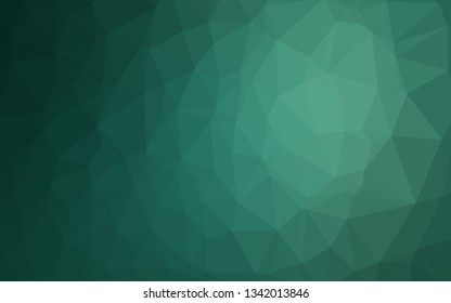 Light Green vector abstract polygonal cover. A sample with polygonal shapes. Polygonal design for your web site.