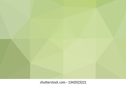 Light Green vector abstract polygonal layout. An elegant bright illustration with gradient. The best triangular design for your business.