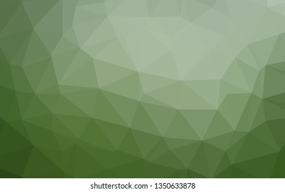 Light Green vector abstract polygonal cover. Colorful abstract illustration with gradient. Completely new template for your business design.