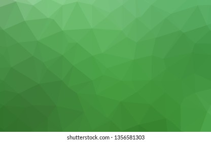 Light Green vector abstract polygonal texture. An elegant bright illustration with gradient. Template for a cell phone background.