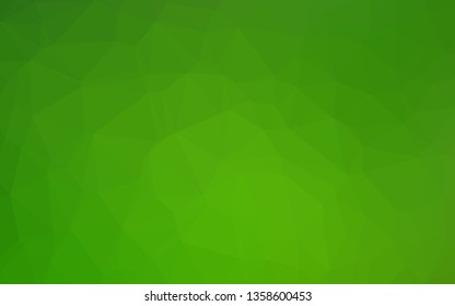 Light Green vector abstract polygonal texture. Modern geometrical abstract illustration with gradient. Elegant pattern for a brand book.