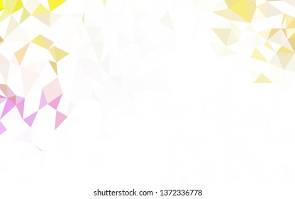 Light Green vector abstract polygonal template. Geometric illustration in Origami style with gradient.  Textured pattern for your backgrounds.