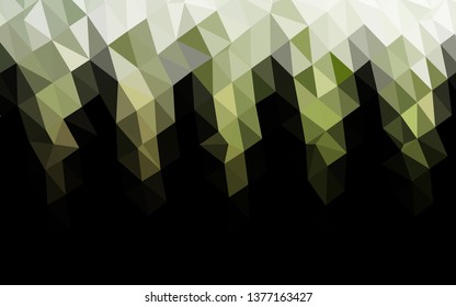 Light Green vector abstract polygonal texture. Modern geometrical abstract illustration with gradient. Brand new design for your business.